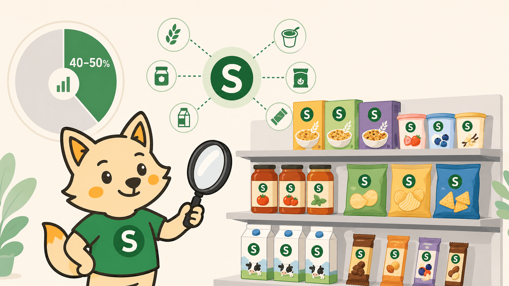 Knorr, Chocomel & Pampers domineren het schap — en zijn tot 149% duurder dan het huismerk